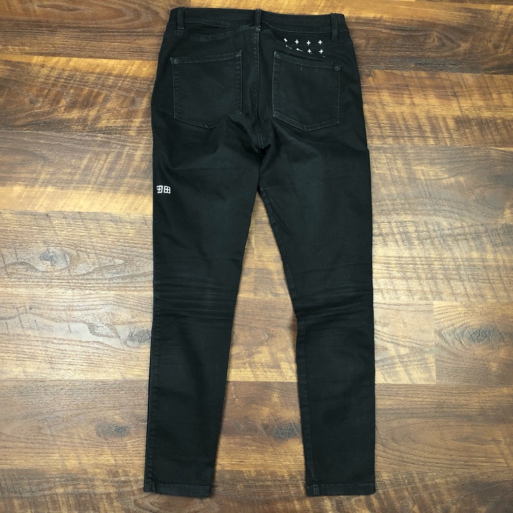 Ksubi High Rise Black Skinny size 27 Ankle Capri
